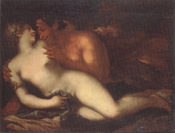 Jupiter and antiope, unknow artist